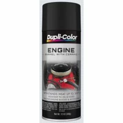 Outlet 🎉 Dupli-Color Engine Paint With CERAMIC Flat Black Aerosol 12 OZ DE1654 👏