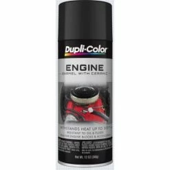 Flash Sale 😀 Dupli-Color Engine Paint With CERAMIC Ford Semi-Gloss Black Aerosol 12 OZ DE1635 🔔
