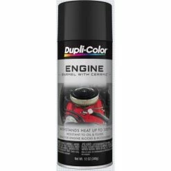 Outlet 😍 Dupli-Color Engine Paint With CERAMIC GM/Chrysler Low Gloss Black Aerosol 12 OZ DE1634 🥰