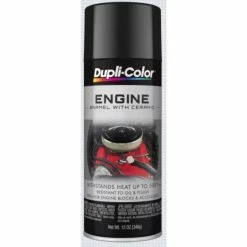 Promo ✔️ Dupli-Color Engine Paint With CERAMIC Gloss Black Aerosol 12 OZ DE1613 👏