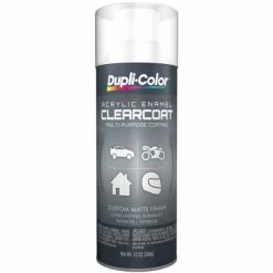 Discount 😀 Dupli-Color Multi-Purpose Enamel Matte Clear Aerosol 12 OZ DA1693 💯