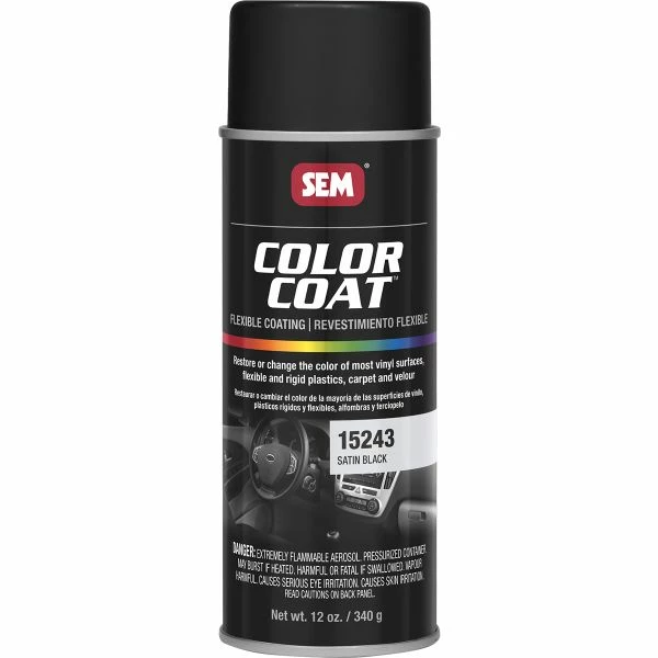 Brand new π SEM Color π§₯ Coat - Satin Black 16 Oz Can With 12 Oz Fill Aerosol Can 15243 π 3 Brand new π SEM Color π§₯ Coat - Satin Black 16 Oz Can With 12 Oz Fill Aerosol Can 15243 π